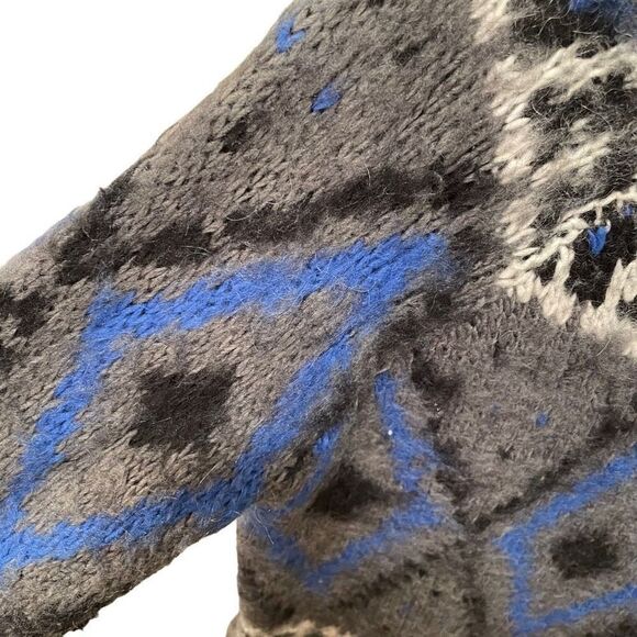 Free People Cardigan Women XS Fair Isle Chunky Celtic Longline Duster Cottagecor - Picture 3 of 7